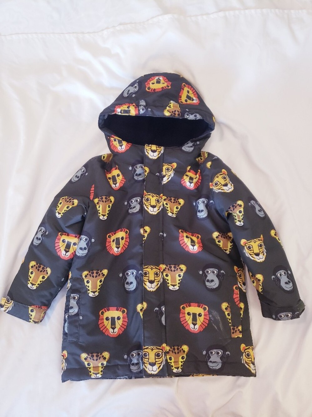 5T The Children's Place 3 In 1 Winter Jacket with Jungle Animal Print
